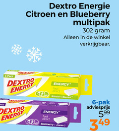  6 dextro energie citroen blueberry multipak pack energy fast lemon vitamin pak 