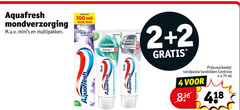  aquafresh tandpasta tandenborstel 2 3 4 100 mondverzorging multipakken ml pack coolmint tandsteen controle bescherming 