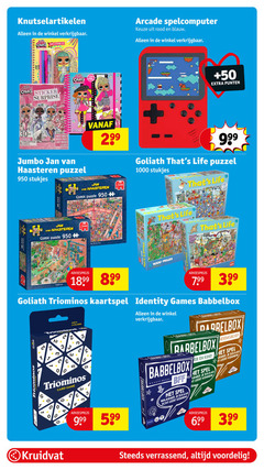  legpuzzel 2 3 5 33 100 950 1000 knutselartikelen hand arcade spelcomputer rood blauw sticker surprise sticks 30 stickers collector cards twist queen missy frost lady braids la rose 50 punten jan haasteren comic puzzle goliath life puzzel stukjes jumbo b pieces oak triominos kaartspel identity games babbelbox visage 6 players 00 l card game babbe kind spel leert armee ht it kruidvat friends verrassend 