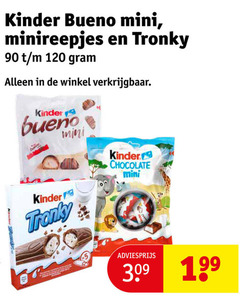  kinder bueno chocoladerepen 90 120 mini minireepjes chocolate 