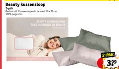  2 60 100 beauty kussensloop pak kussenslopen maat cm polyester taies 2x huid 