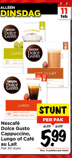  nescafe dolce gusto capsules 6 11 15 30 lait new crema lungo profile balance origins brazil cappuccino mcafee pak stuks 5 99 pakken 