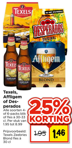  affligem texels speciaalbieren 6 25 30 soorten blik fles stuk zeebries blond original 