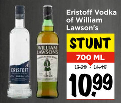  700 eristoff william lawsons vodka ml 10 99 