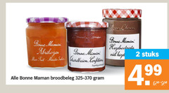  2 bonne maman abrikozen mamani fruit minder aardbeien broodbeleg stuks 