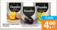  danone danio kwark 2 450 romige mango passievrucht stracciatella kiwi banaan stuks 4 