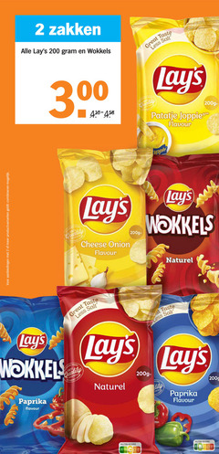  lays zoutjes chips 2 100 200 productvarianten combineren zakken wokkels taste less salt quality patatje joppie flavour potatoes cheese onion at naturel paprika grown lily nutri score 