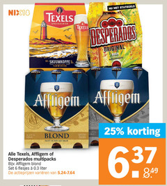  affligem desperados texels speciaalbieren 6 9 25 30 nix18 speciaalbier skuumkoppe tarwebier 6x original beer flavoured with inno anno blond zacht rijk multipacks liter varieeren val 