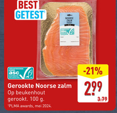  gerookte zalmfilet 100 best getest kweek gecertificeerd asc-aqua.org noorse zalm gerookt vis beukenhout awards 