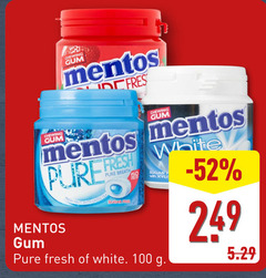  mentos kauwgom 100 chewing gum fresh tea breath sugar free with white 