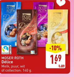  moser roth chocolade 140 chocolatier milk deli dark chocolate smooth collection white us fairtrade cocoa melting filling fine shell melk puur wit 