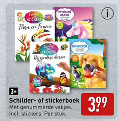  stickerboek 600 3 creatief stickers flora fauna mythische wezens sticker kinderen dieren huisdieren schilder genummerde vakjes stuk 