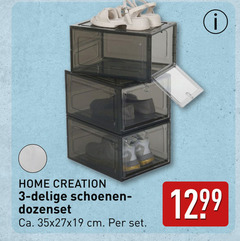  3 home creation schoenenrek dozenset ca. cm 