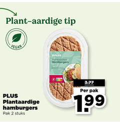  2 plant aardige tip plantaardige hamburgers pak stuks 