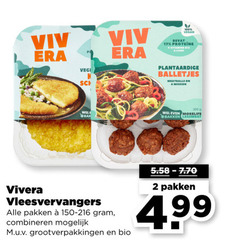  2 13 17 100 200 proteine vitamine plantaardige balletjes meatballs mission bak bakken vivera vleesvervangers pakken combineren bio 