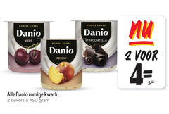  danone danio kwark 2 4 450 romige kers perzik stracciatella bekers 