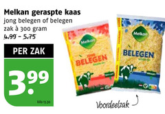  melkan geraspte kaas 300 1040 jong belegen zak 3 99 kilo 