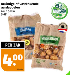  aardappelen 5 kruimige vastkokende zak kilo munten supermarkten nederlandse nl bodem 