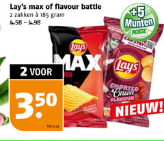  lays chips 2 350 flavour battle zakken kilo 5 munten supermarkten ted chorizo onion 