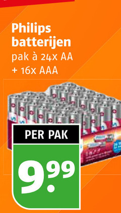  philips batterijen pak aa 16x aaa 