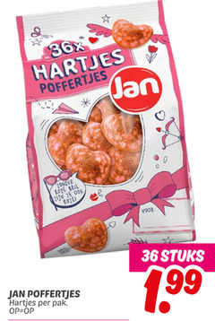  jan poffertjes 36 hartjes pak roze bril stuks 