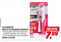  2 60 multi scrubber genius graden roterende borstel 10.000 rotaties minuut opzetstukken elders stuk 