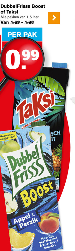  taksi dubbelfrisss fruitdrank 250 boost pakken liter pak vleugje zuivel dubbel frisss it verfrissend boordevol ml appel perzik 