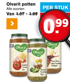  olvarit babyvoeding potten soorten stuk 18 15 tomaat ham broccoli rundvlees rijst bruine bonen appel aardappel 