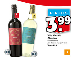  rode wijn witte 2 4 8 99 soepel rond primitivo tipica droog fris pinot grigio siciliane geografica italia fles villa classico italiaanse flessen liter hamersma bel 