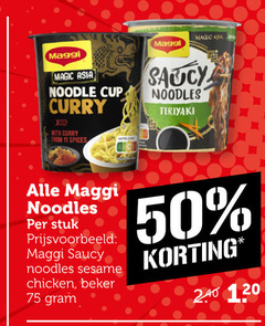  maggi noodles 11 50 120 asia noodle cup curry with from spices saucy teriyaki stuk sesame chicken beker 