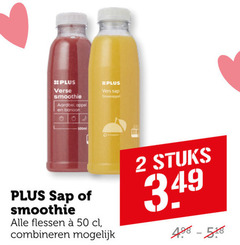  2 50 verse smoothie aardbei appel banaan 500ml vers sap sinaasappel flessen combineren stuks 