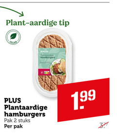  2 plant aardige tip plantaardige hamburgers pak stuks 