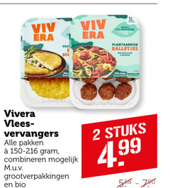  2 17 100 proteine plantaardige balletjes morelife bakken lessmeat vivera vlees vervangers pakken combineren bio stuks 