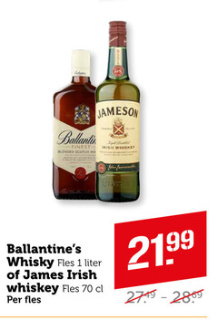  jameson ballantines whisky 1 finest blended scotch irish whiskey john fles liter james 