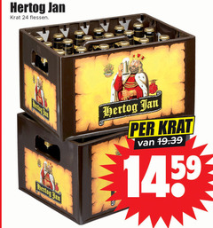  hertog jan krat bier 24 flessen 14 