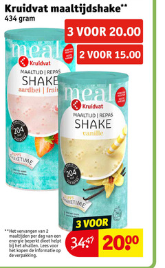  2 3 14 3447 kruidvat maaltijdshake meal maaltijd repas shake aardbei frais happy vezels source vanille vervangen maaltijden dag energie beperkt dieet afvallen lees fibre 