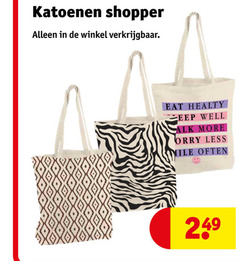  shopper katoenen healthy well less 