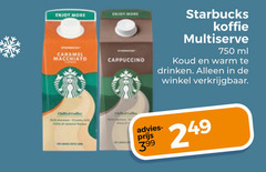  starbucks ijskoffie 750 caramel macchiato cappuccino koffie ml warm drinken 3.99 