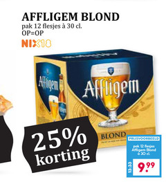  affligem speciaalbieren 12 25 30 blond pak nix18 