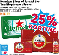  heineken silver amstel blikjes bier krat 3 6 24 25 30 33 1870 traditiegetrouw pilsener pak blik 50 flesje nix18 since taste kratten 