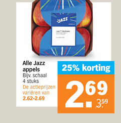  jazz appels 4 25 schaal stuks varieeren 