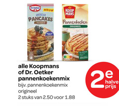  2 mans pancakes pannenkoeken origineel koopmans dr. oetker pannenkoekenmix stuks halve 