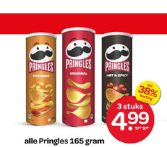  pringles chips 3 original paprika hot spicy stuks 