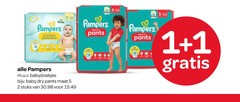  1 2 5 pampers pants premium protection babydoekjes baby dry maat stuks 