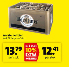  warsteiner krat bier 