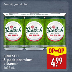  grolsch blikjes bier 6 18 alcohol meesterschap premium pilsner pater slipper verfrissend zachte afdronk peter pack pilsener 