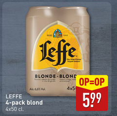  leffe blikjes bier 4 anno belge belgisch abdijbier blonde blond nuances vanille clou subtiel vleugje kruidnagel 6 pack 