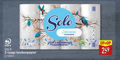  solo keukenpapier 2 4 24 50 64 ecolabel rollen seasons absorberend materiaal vellen 