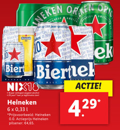  heineken 0.0 blikjes bier 6 10 18 25 150 00 new jaar biertje amsterdam serie honneur pil bieren nix18 alcohol legitimatie 33 l actieprijs pilsener 4 65 malt la 