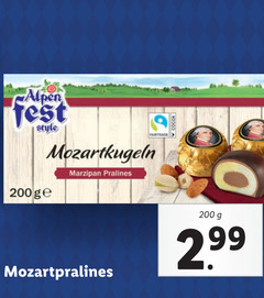  bonbons 200 alpen style ge fairtrade mozartkugeln marzipan pralines 